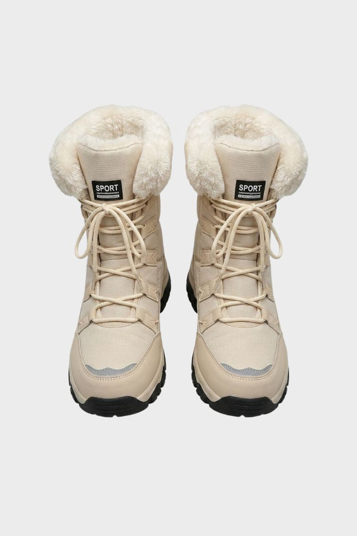 Women's Lace-Up Snow Boots | Treaded Sole