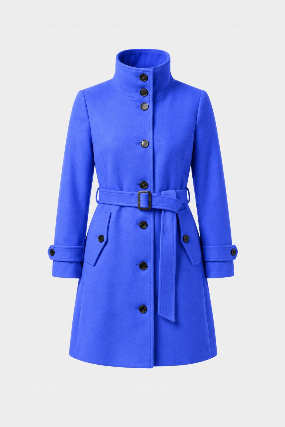 Women's Belted A-Line Coat | Notch Collar
