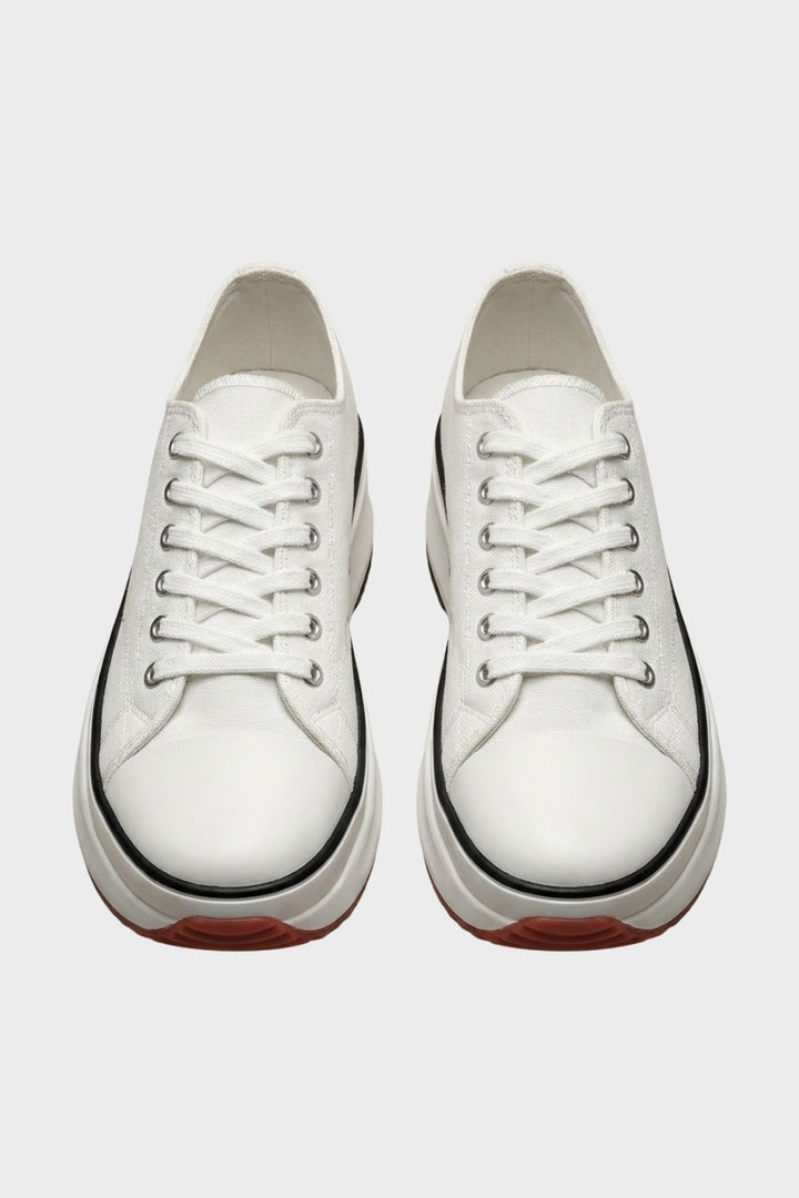 Women's Laced Low Top Sneakers with Rubber Cap