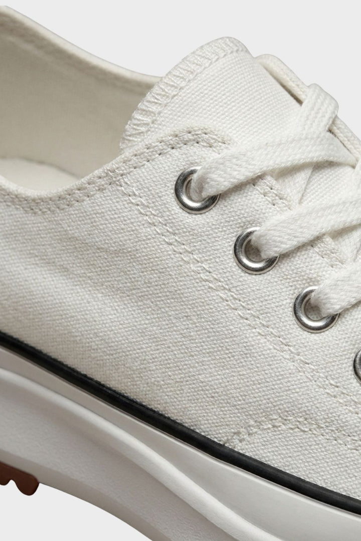 Women's Laced Low Top Sneakers with Rubber Cap