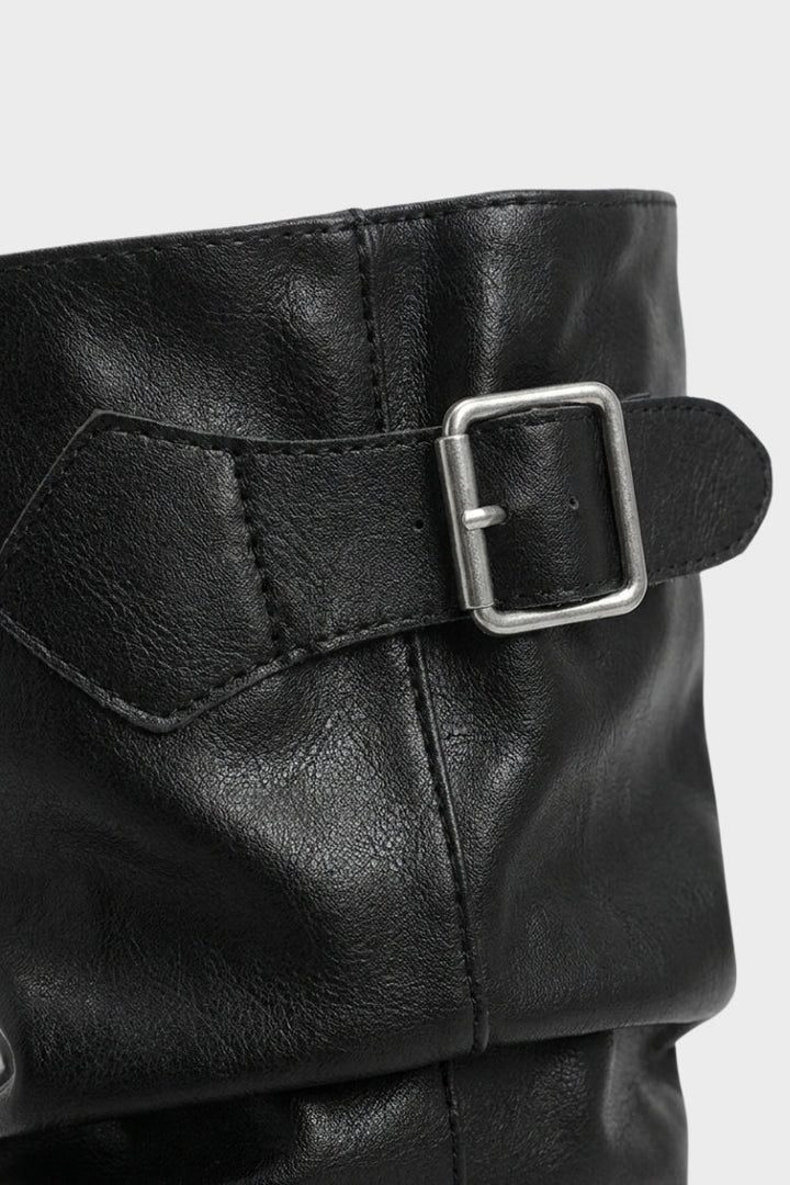 Women's Buckle Boots | Chunky Lug Sole