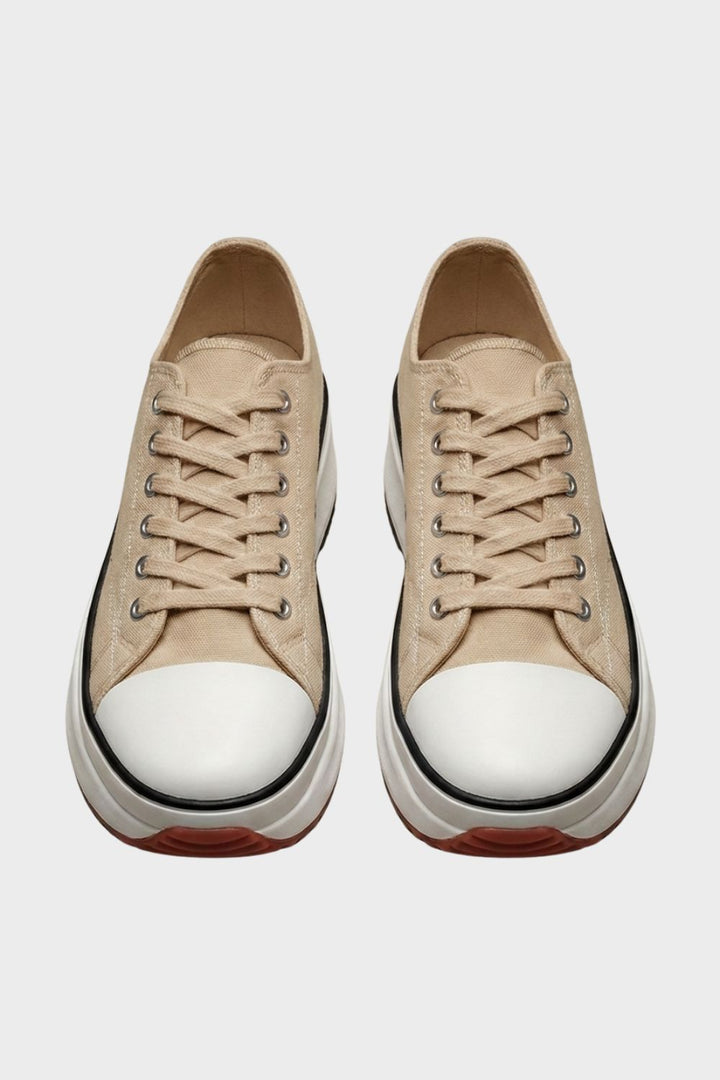 Women's Laced Low Top Sneakers with Rubber Cap