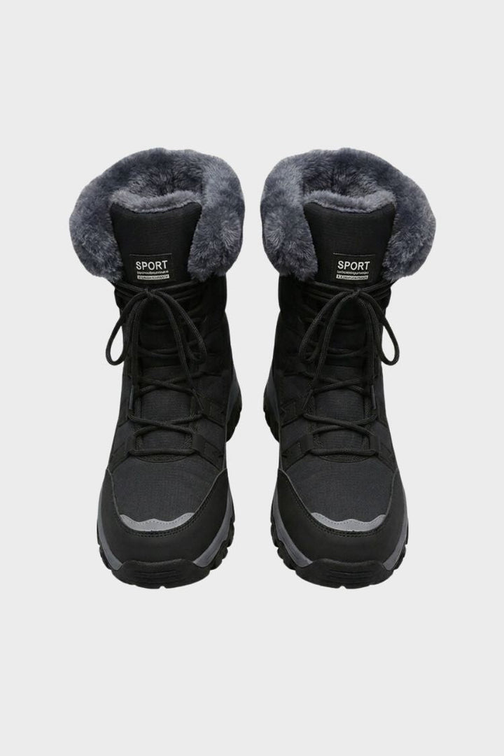 Women's Lace-Up Snow Boots | Treaded Sole
