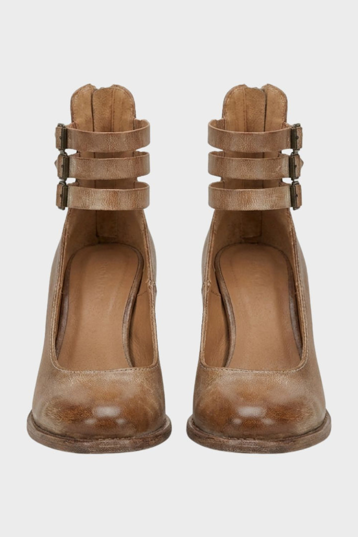 Women's Ankle-Strap Pumps | Block Heel
