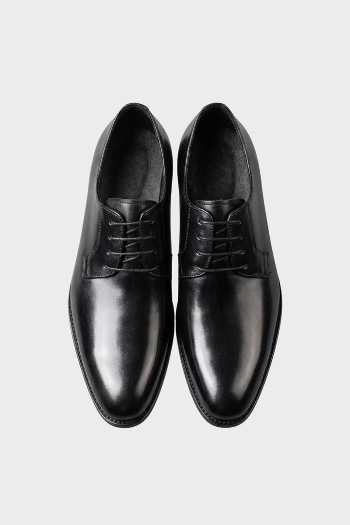 Men's Smooth Cap Leather Lace-Up Shoes