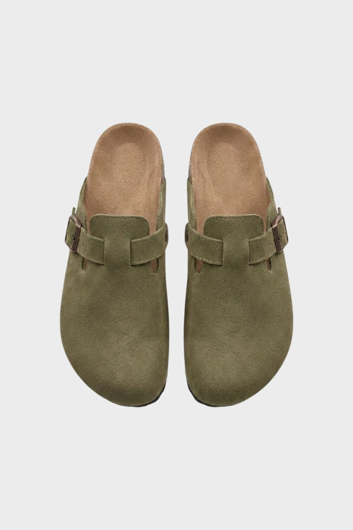 Women's Buckled Closed Clogs